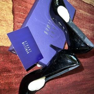 Stuart Weitzman Mimisr Black patent leather heels 7